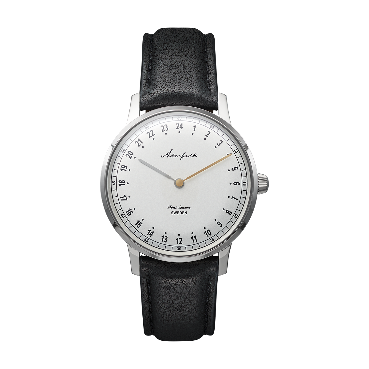 First Season Silver White with Black Leather