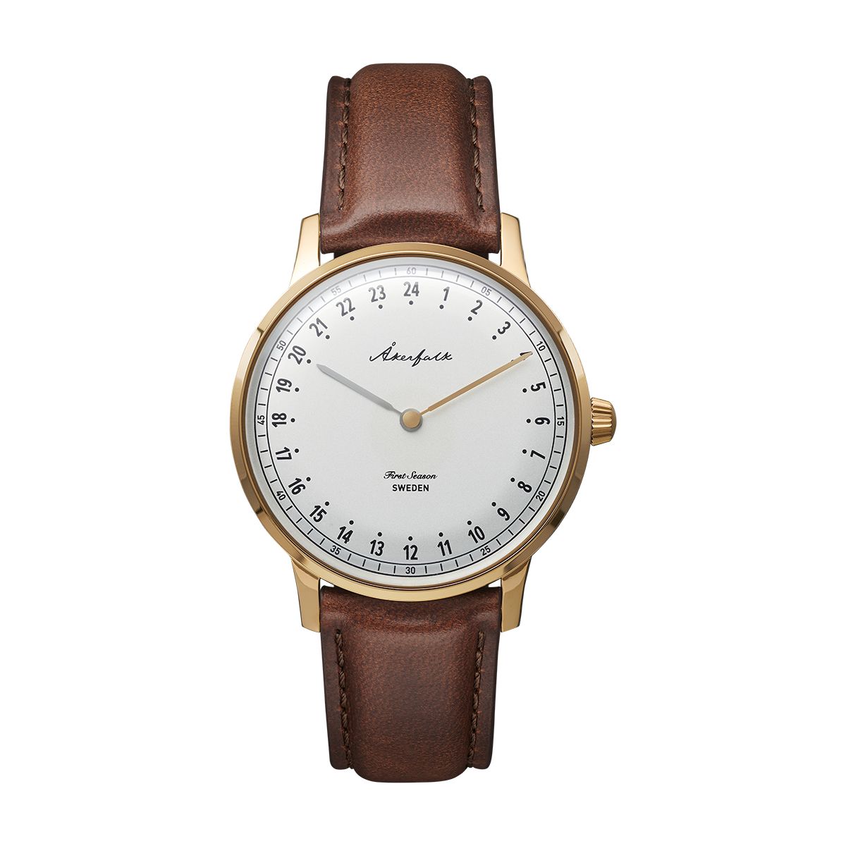 First Season Gold White with Brown Leather