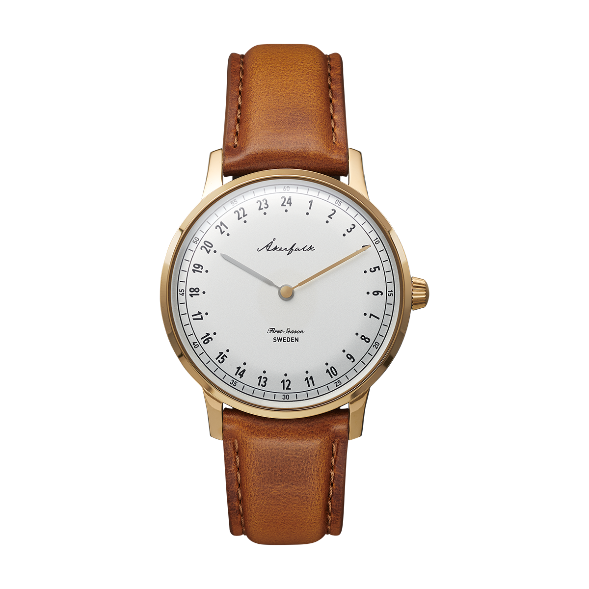 First Season Gold White with Lt Brown Leather