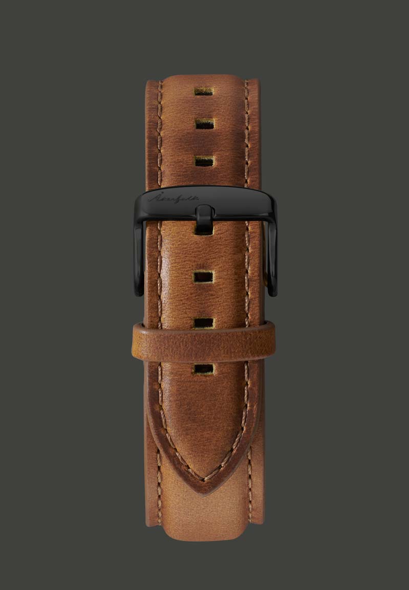 Light Brown Leather Strap 18mm | Akerfalk Sweden